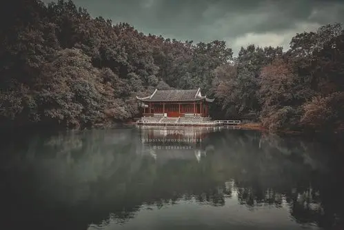 仿莫兰迪色调古风建筑