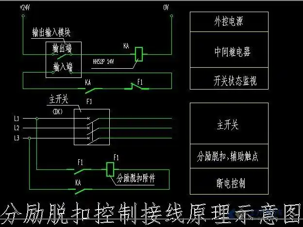 【求解】高手来帮我分析下这个分励脱扣器原理图