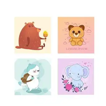 热转印烫画卡通烫印logo标新款可爱热烫印花贴纸卡通衣服贴图