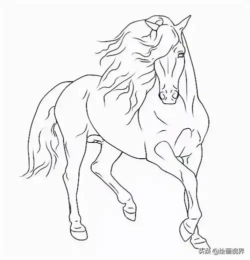 马不会画造型?其实画法很简单,老师们都是这样画的,快来学习吧