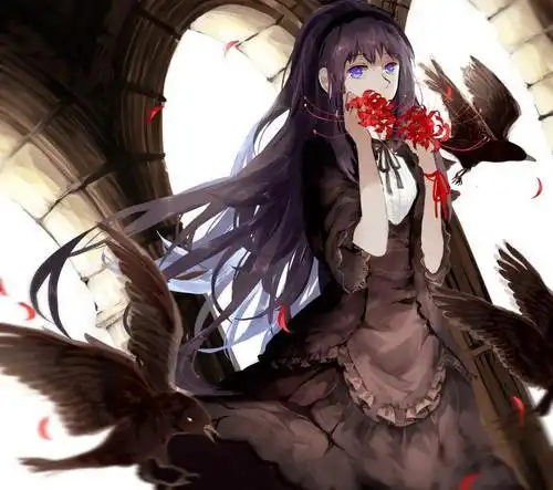 动漫头像女黑暗系 彼岸花