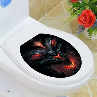 m3045恐怖幽灵马桶贴墙贴 装饰贴画 pvc可移除环保贴纸一件代发