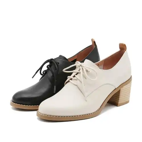 959  去看看  ￥119  去看看  茵曼2019年春新款女鞋粗跟圆头小皮鞋