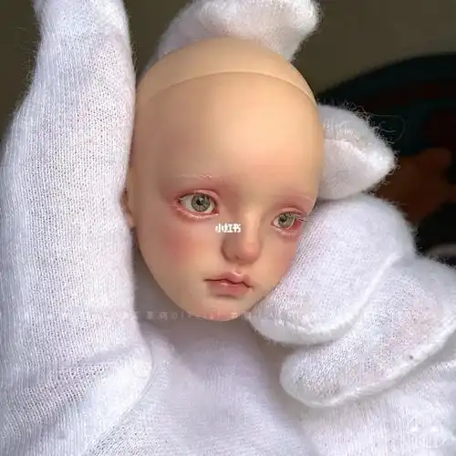 模特:nakana-lulu是个六分的特体妹妹,很有古董娃娃的感觉～#bjd化妆