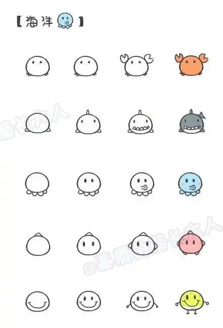 超萌皮卡丘的简笔画q版皮卡丘简笔画 蠢萌 第1可爱贱萌简笔画丑萌的简