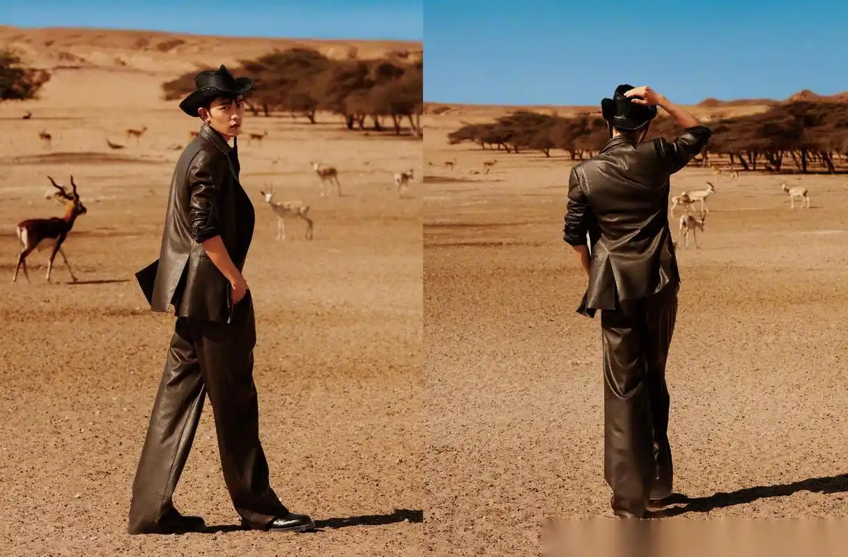 肖战时尚芭莎西部牛仔大片,突破以往的风格,来康康pldd表现如何?