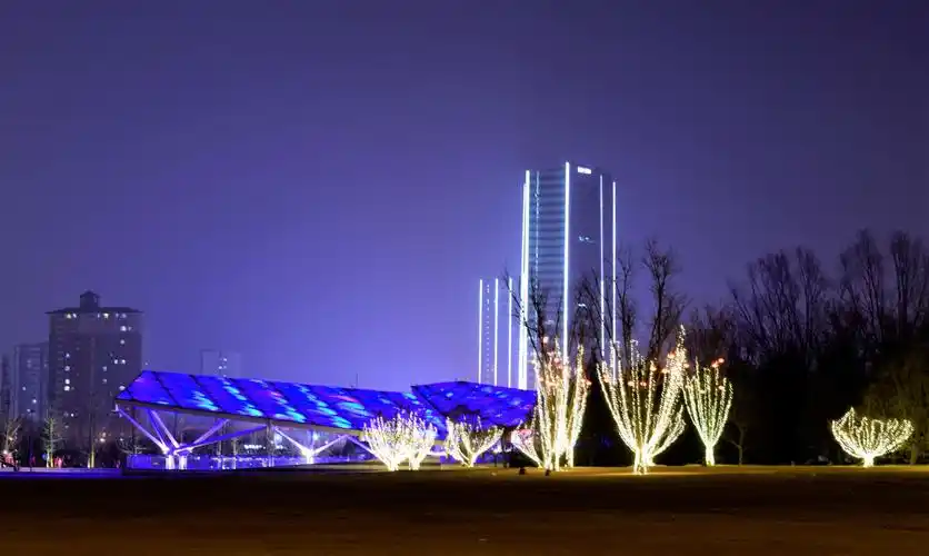 长风商务区灯光秀