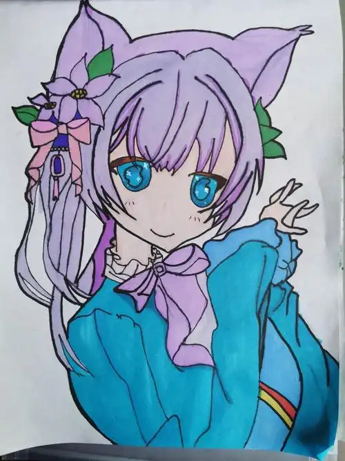 洪水小学六(1)班学生优秀美术作业展示