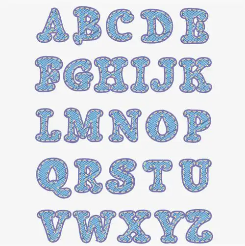 创意英文字母矢量素材png素材-90设计