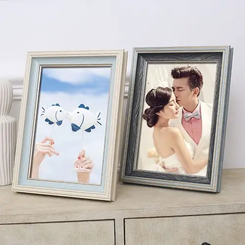 欧式婚纱照相框挂墙照片 定制证书放大油画框a4 16 18 20 24 30寸