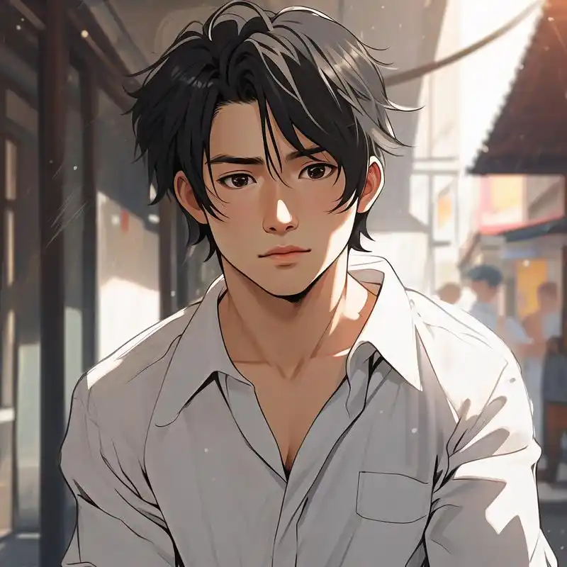 99唯美白衬衫男生头像92