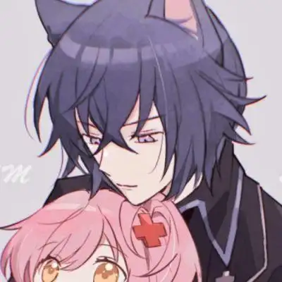 粉色系二次元动漫情头_情侣头像_我要个性网