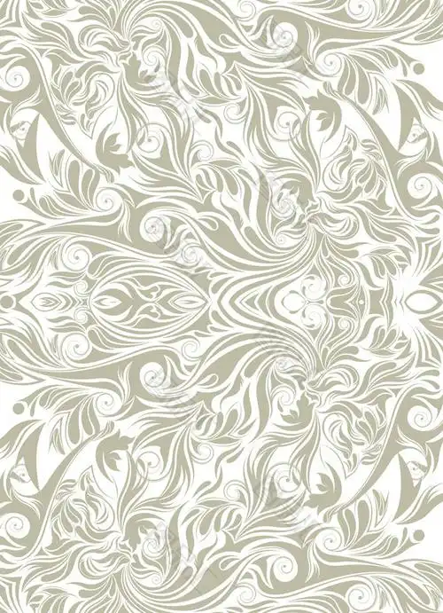 经典银色欧式花纹素材