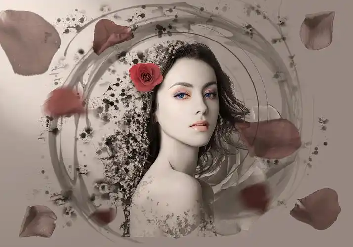 美女海报 平面海报 创意海报 人物海报设计 模特海报设计