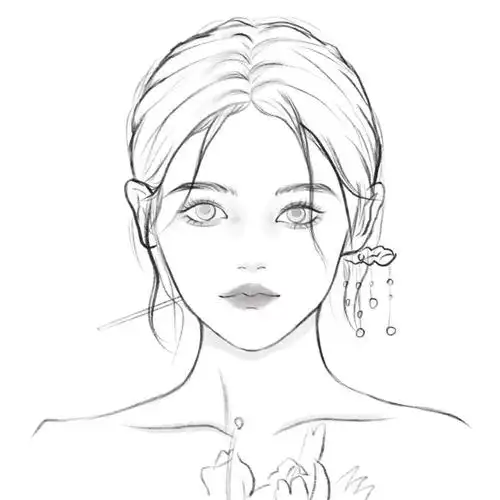 女生头像线稿练习