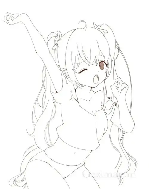 动漫线稿练习打卡1