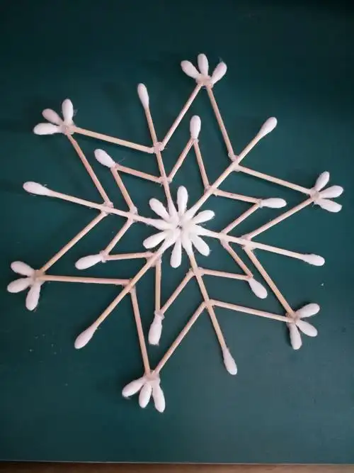 棉签  雪花