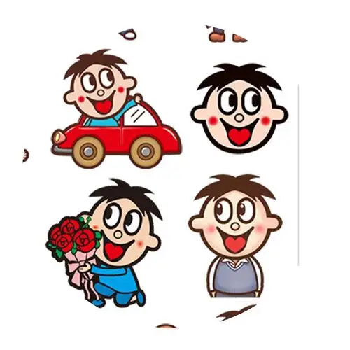 潮流旺仔牛奶汽车贴纸个性卡通电动油箱笔记本电脑汽车装饰贴