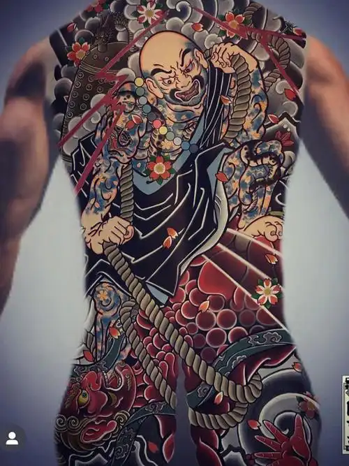 ins日式老传统纹身手稿