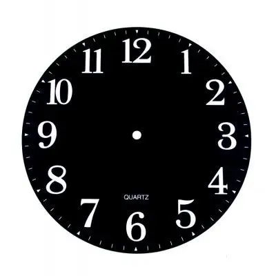 pvc表盘钟表数字机芯挂钟diy配件儿童学生手工制作材料新品热卖