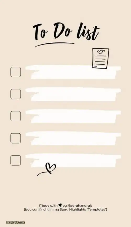 米黄色简单todolist待办事项空白背景图片