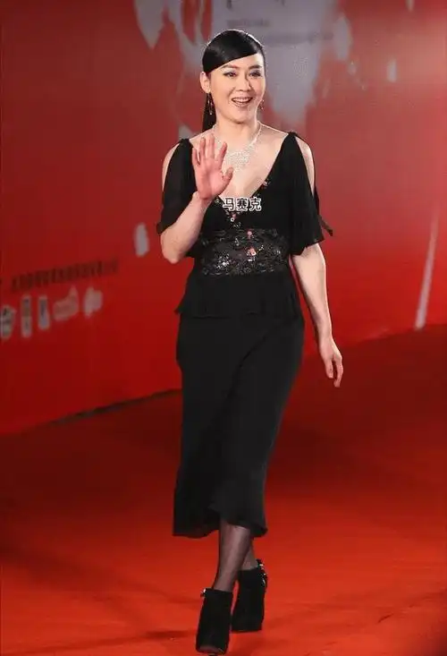 50岁的李琳美得挺高调束腰裙显圆润身形但眉眼仍然挺有精神的