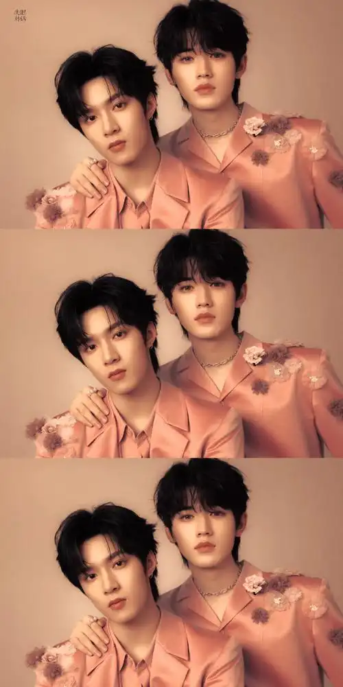 烟花升停在星夜##宋亚轩刘耀文新歌上线双人合照