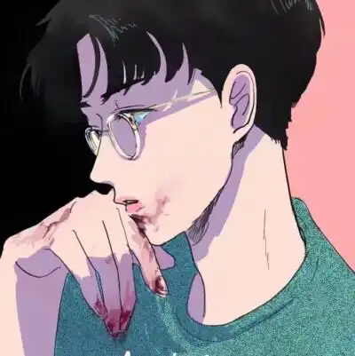 动漫男头,韩系眼镜男孩子,中分帅气