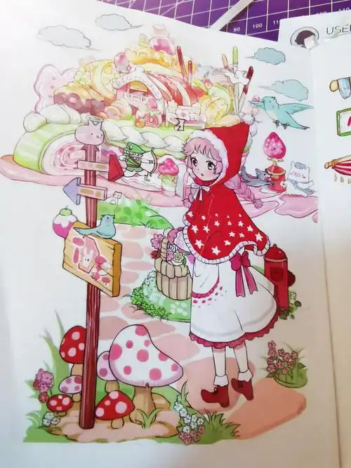 手帐##胶带#小红帽的甜点屋#胶带拼贴