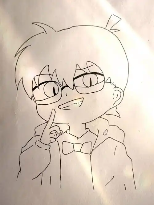 画画打卡  #柯南