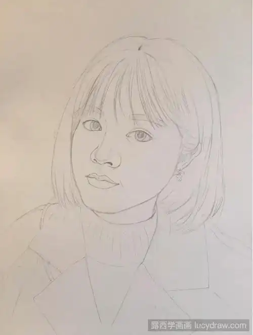 人物肖像用彩铅笔怎么画?彩铅画步骤分享