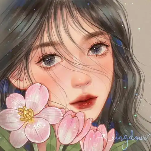 女生头像 cr:星兜儿爱画画