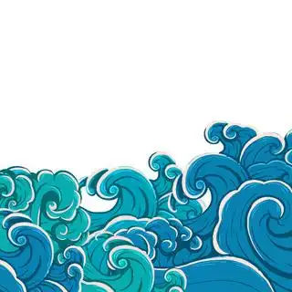 c4d黑白波浪条纹背景(1920*800px ) - 菜鸟图库