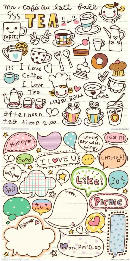 可爱的简笔画呆萌手帐可爱的简笔画呆萌手帐图片