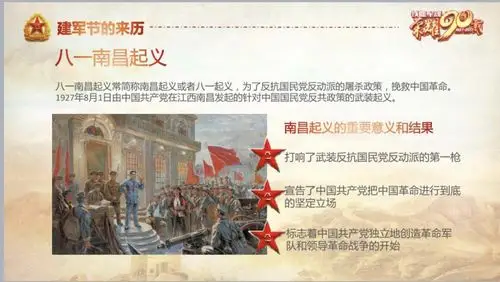 了解了八一南昌起义