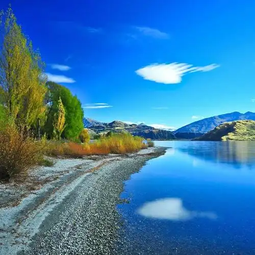 白云蓝天湖光山色_微信头像风景图片_扣扣居