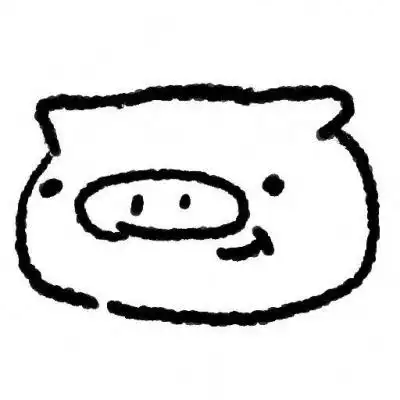 可爱小动物黑白简笔画头像图片男女 简约头像小清新干净线条文艺_卡通