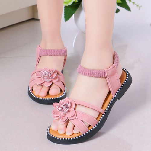 凉鞋女童2021年新款夏季宝宝时尚公主小女孩韩版软小学生凉鞋