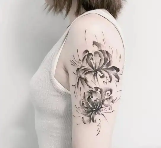 9张寓意思念的彼岸花纹身图片