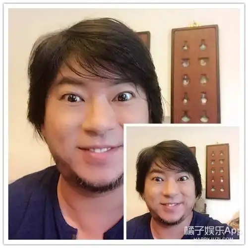 高晓松晒了张剃头前后比较图.成果被网友p成了如许.