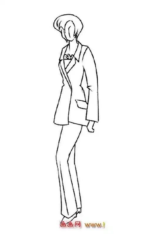 人形模板简笔画