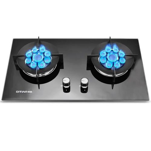 奇田 jzt-a-c2燃气灶天然气双灶台嵌两用煤气灶具液化气家用绿标