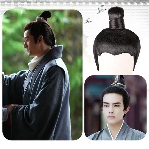 头套假发古装汉服男整顶发套造型男子古风古代日常整顶假发