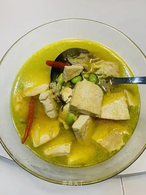 毛豆豆腐汤