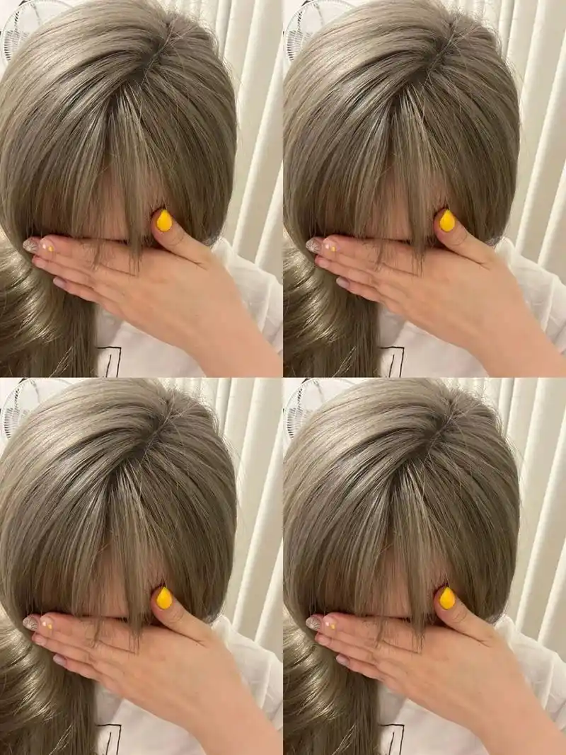 素颜也显白的奶茶灰棕色 染完太温柔啦显白发色推荐很有气质 时尚