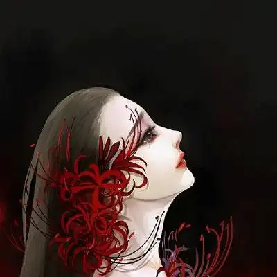 彼岸花头像女生唯美图片 彼岸花系列冷酷女孩 - 动漫头像 - 潮人个性