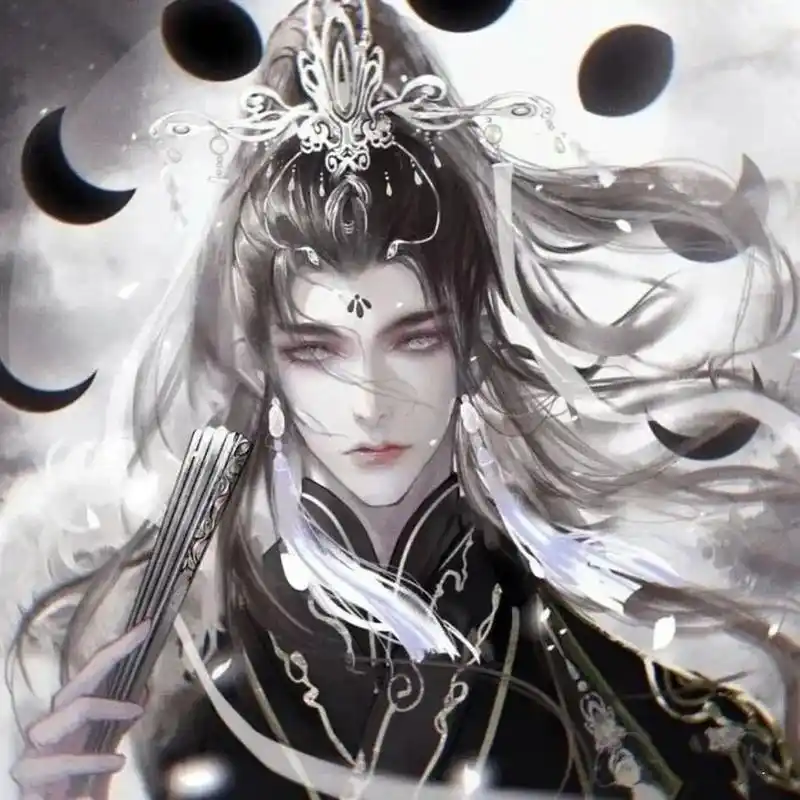 看了会心动的古风男头	 真的有被帅蒙掉的感觉,好喜欢二次元超帅的