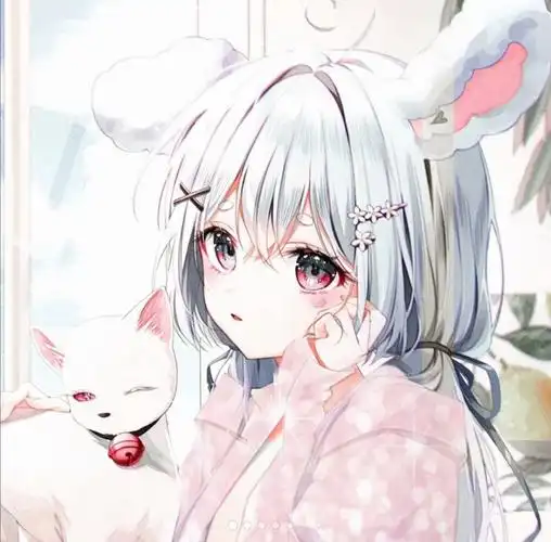 白毛动漫女头动漫女生动漫头像