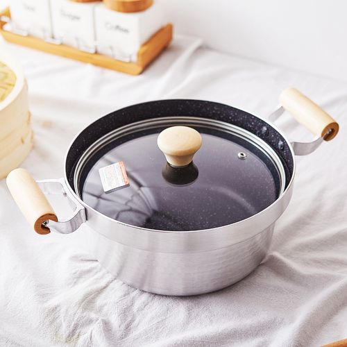 蒸锅日式家用笼屉蒸笼北欧简约双层汤锅炖锅蒸锅