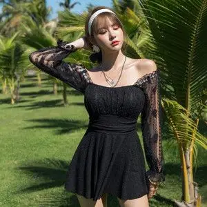 泳衣女大胸防下垂显瘦